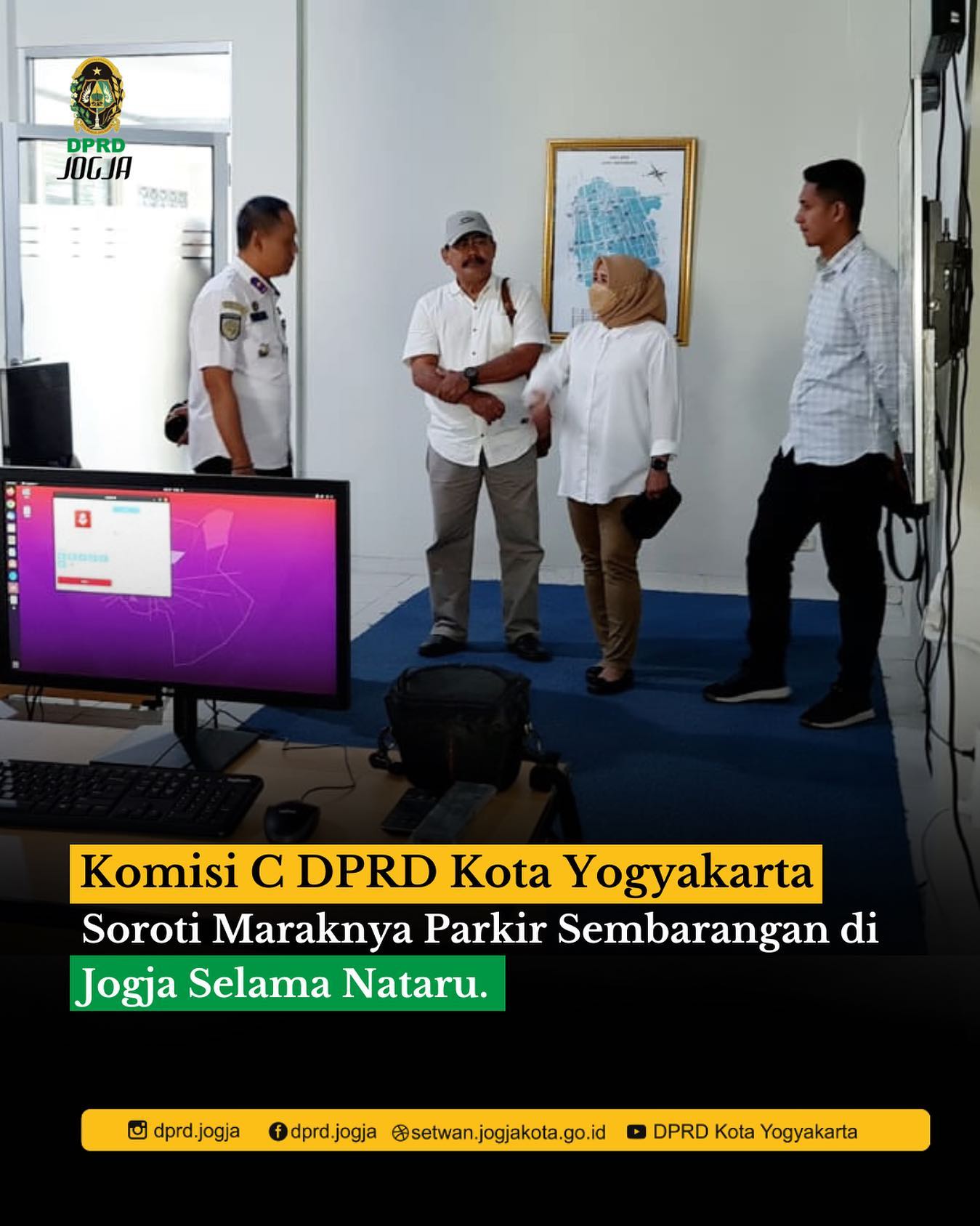 Komisi C DPRD Kota Yogyakarta Soroti Maraknya Parkir Sembarangan di Jogja Sleman Nataru