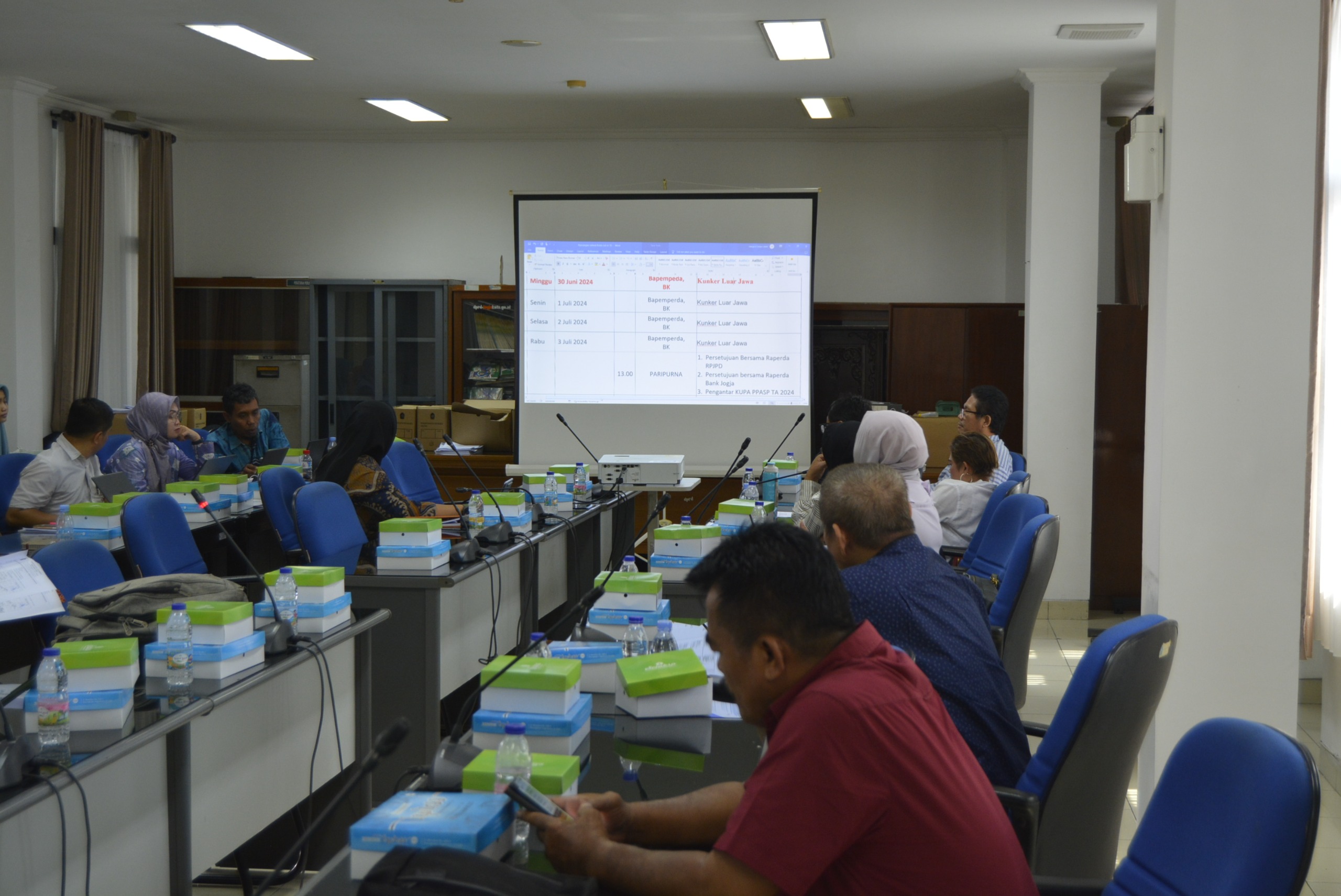 Rapat Badan Musyawarah Pembahasan Jadwal Bulan Juli