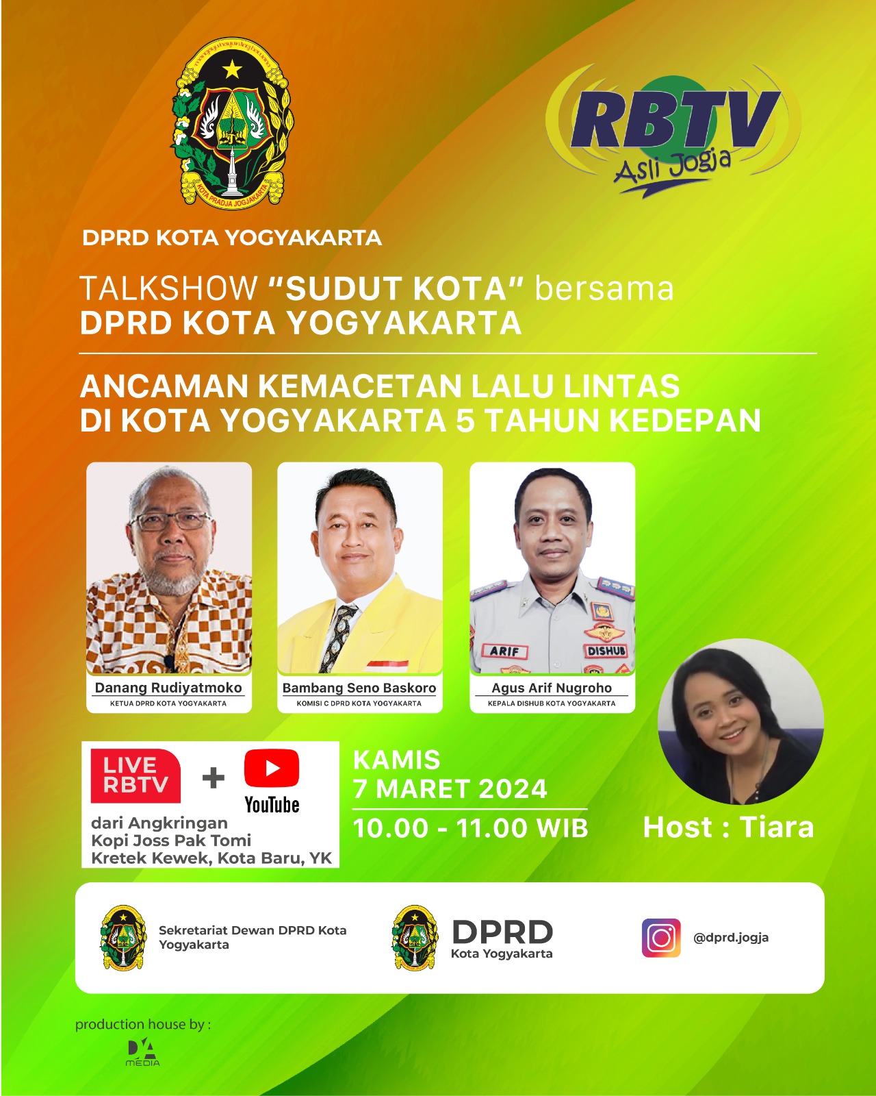 TALKSHOW “SUDUT KOTA” bersama DPRD KOTA YOGYAKARTA