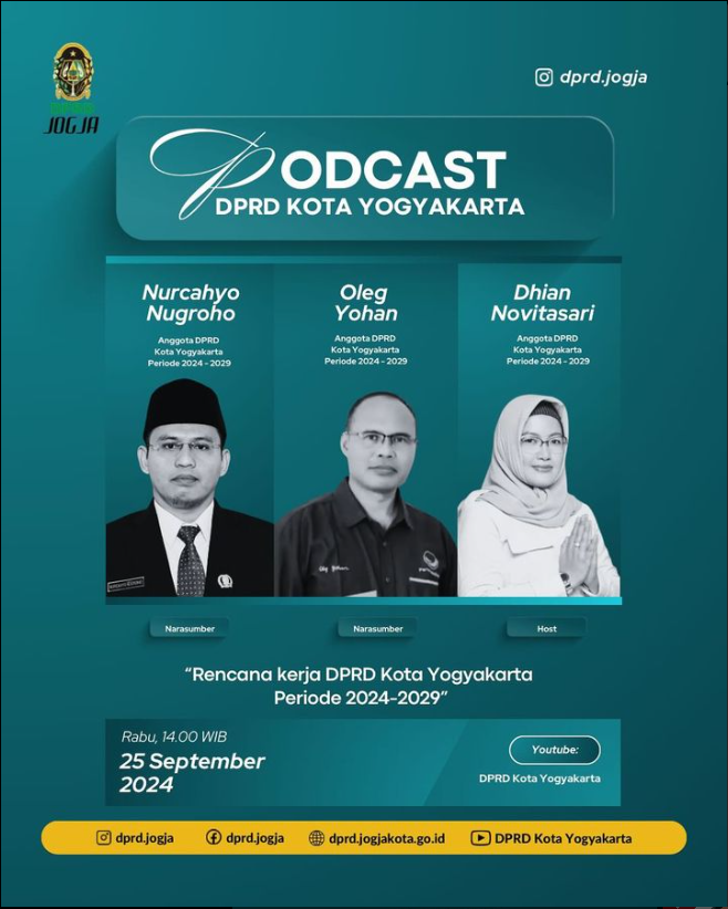 Podcast DPRD Kota Yogyakarta Rencana Kerja DPRD Kota Yogyakarta Periode 2024-2029